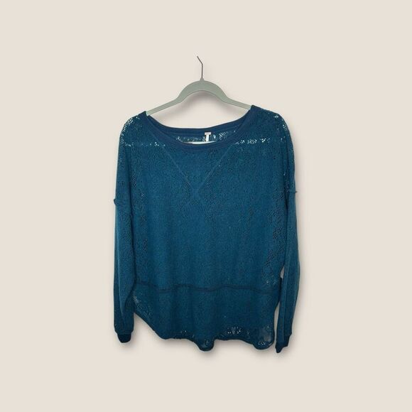 Free People Not Cold in This Top Sapphire Size XS - Picture 3 of 7